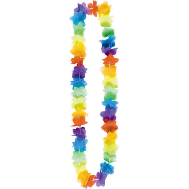 Boxed Rainbow Flower Leis 25pk - Party Savers