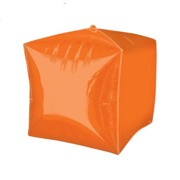 Orange Cubez Foil Balloon 38cm x 38cm - Party Savers