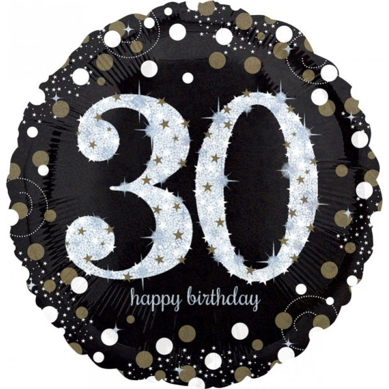 Jumbo Shape Holographic Sparkling 30 Birthday - Party Savers