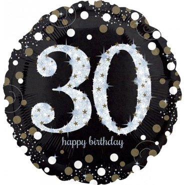 Jumbo Shape Holographic Sparkling 30 Birthday - Party Savers
