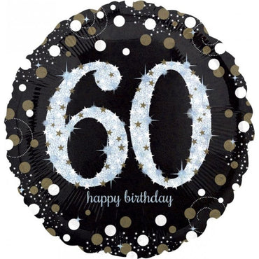 Jumbo Shape Holographic Sparkling Birthday 60 - Party Savers