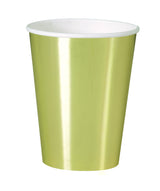 Rose Gold Foil Paper Cups 355ml 8pk - Party Savers