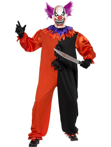 Mens Costume - Cirque Sinister Scary Bo Bo the Clown - Party Savers