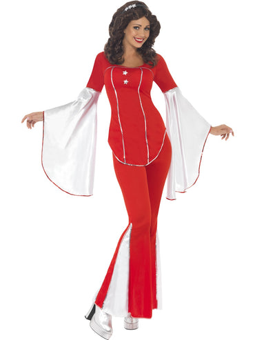 Womens Costume - Red Super Trooper Abba - Party Savers