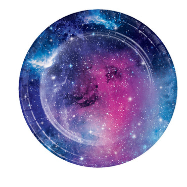 Galaxy Party Lunch Plates Paper 18cm 8pk - Party Savers