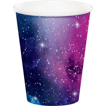 Galaxy Party Cups Paper 266ml 8pk - Party Savers