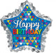Happy Birthday Primary Sketchy Patterns SuperShape Foil Balloon 86cm x 81cm Each - Party Savers