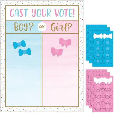 Gender Reveal Balloons Party Game Cast Your Vote - Party Savers