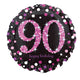 Sparkling Happy Birthday 90 Foil Balloon 45cm - Party Savers