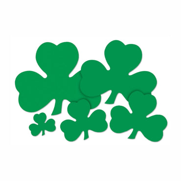 Printed Shamrock Cutout 12in - Party Savers