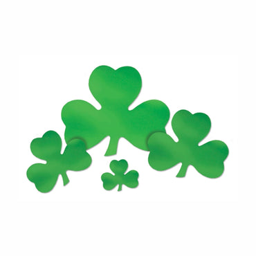 Foil Shamrock Cutout 12in - Party Savers