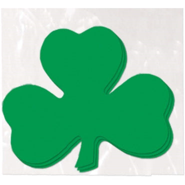 Pkgd Printed Shamrock Cutouts 5in 10pk - Party Savers