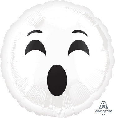 Emoticon Ghost Foil Balloon 45cm Each