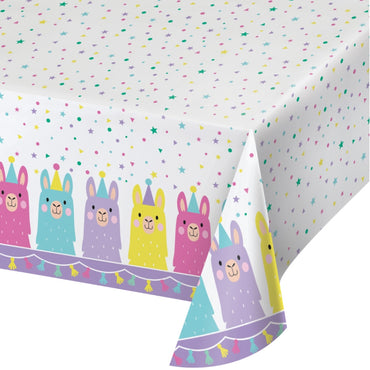 Llama Party Tablecover All Over Print 137cm x 259cm - Party Savers