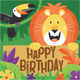 Jungle Safari Lunch Napkins Happy Birthday 16pk - Party Savers