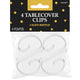 Tablecover Clips Clear Plastic 4pk - Party Savers