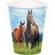 Horse and Pony Cups Paper 266ml 8pk - Party Savers