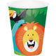 Jungle Safari Cups Paper 266ml 8pk - Party Savers