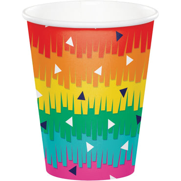 Fiesta Fun Cups Paper 266ml 8pk - Party Savers