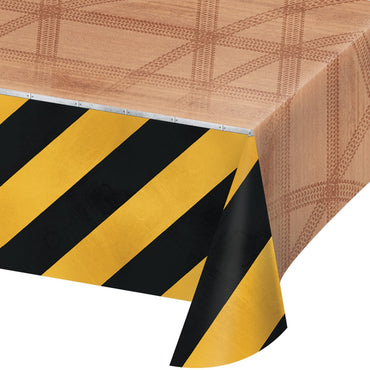 Big Dig Construction Tablecover All Over Print - Party Savers