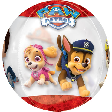 Paw Patrol Chase and Marshall Orbz Balloon 38cm x 40cm - Party Savers