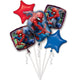 Spider-Man Foil Balloon Bouquet  5pk - Party Savers