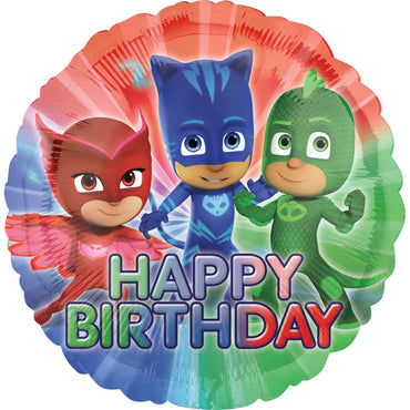 PJ Masks Happy Birthday Foil Balloon 45cm - Party Savers