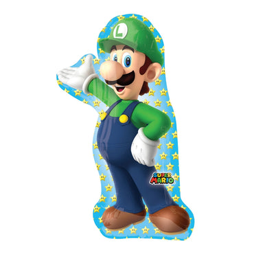 Luigi SuperShape Foil Balloon - Party Savers