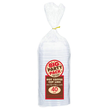 Coffee Cup Lids 40pk - Party Savers