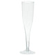 Clear Plastic Champagne Flutes 162ml 20pk