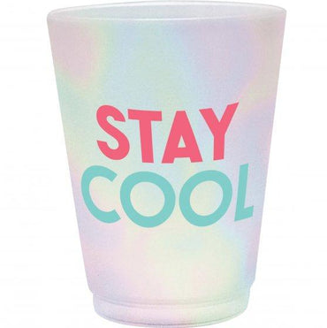 Just Chillin Frosted Stay Cool Plastic Tumblers 414ml 8pk