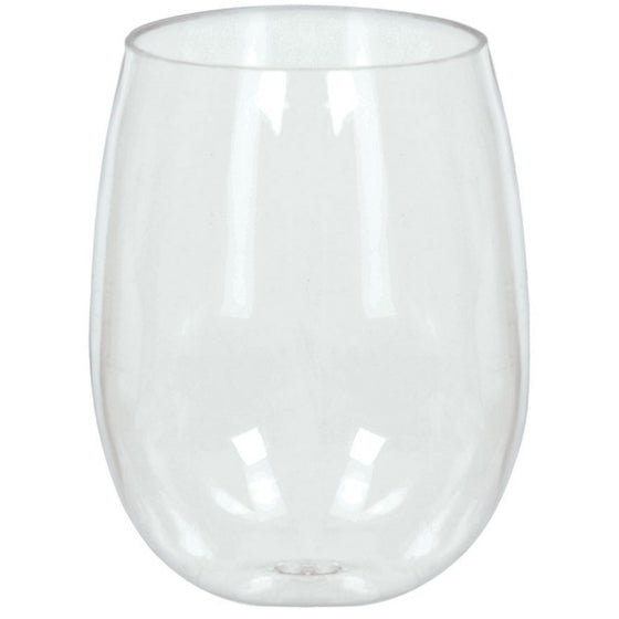 Clear Stemless Wine Glasses 354ml 8pk
