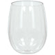 Clear Stemless Wine Glasses 354ml 8pk