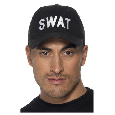 Black Swat Baseball Cap - Party Savers