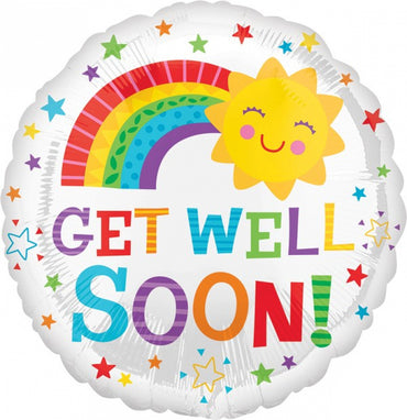 Happy Sun Get Well Foil Balloon 45cm - Party Savers
