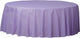 Lilac Plastic Round Tablecover - Party Savers