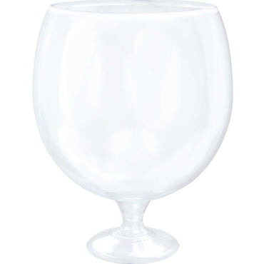 Jumbo Goblet Drinking Glass Clear Plastic 4L - Party Savers