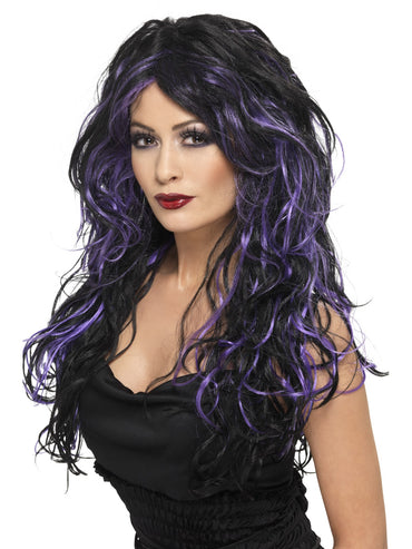 Purple Gothic Bride Wig - Party Savers