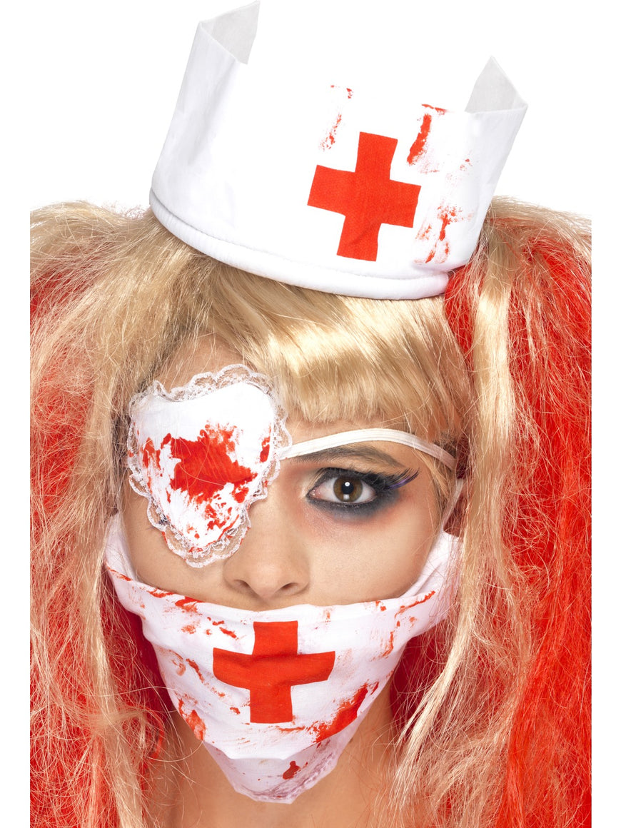 White Bloody Nurse Kit - Party Savers