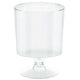 Mini Catering Pedestal Cups Clear Plastic 147ml 10pk - Party Savers