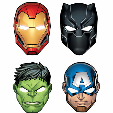 Avengers Powers Unite Paper Masks 8pk - Party Savers