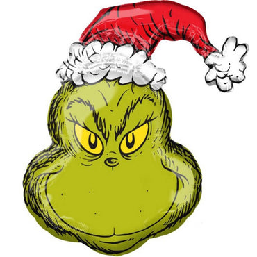 The Grinch Stole Christmas SuperShape Self Sealing Foil Balloon 66cm x 73cm Each - Party Savers