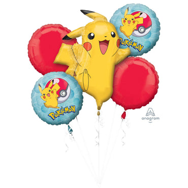 Pokemon Balloon Bouquet 5pk - Party Savers