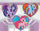 My Little Pony Friendship Honeycomb Decorations 3pk - Party Savers
