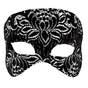 Black Lace Mask - Party Savers