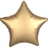 Gold Satin Star Foil Balloon 48cm - Party Savers