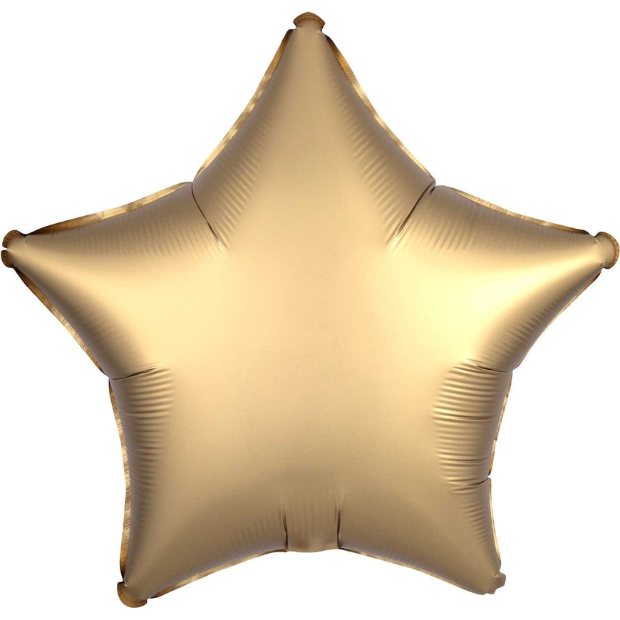 Red Satin Star Foil Balloon 48cm - Party Savers