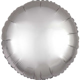 Red Satin Round Foil Balloon 43cm - Party Savers