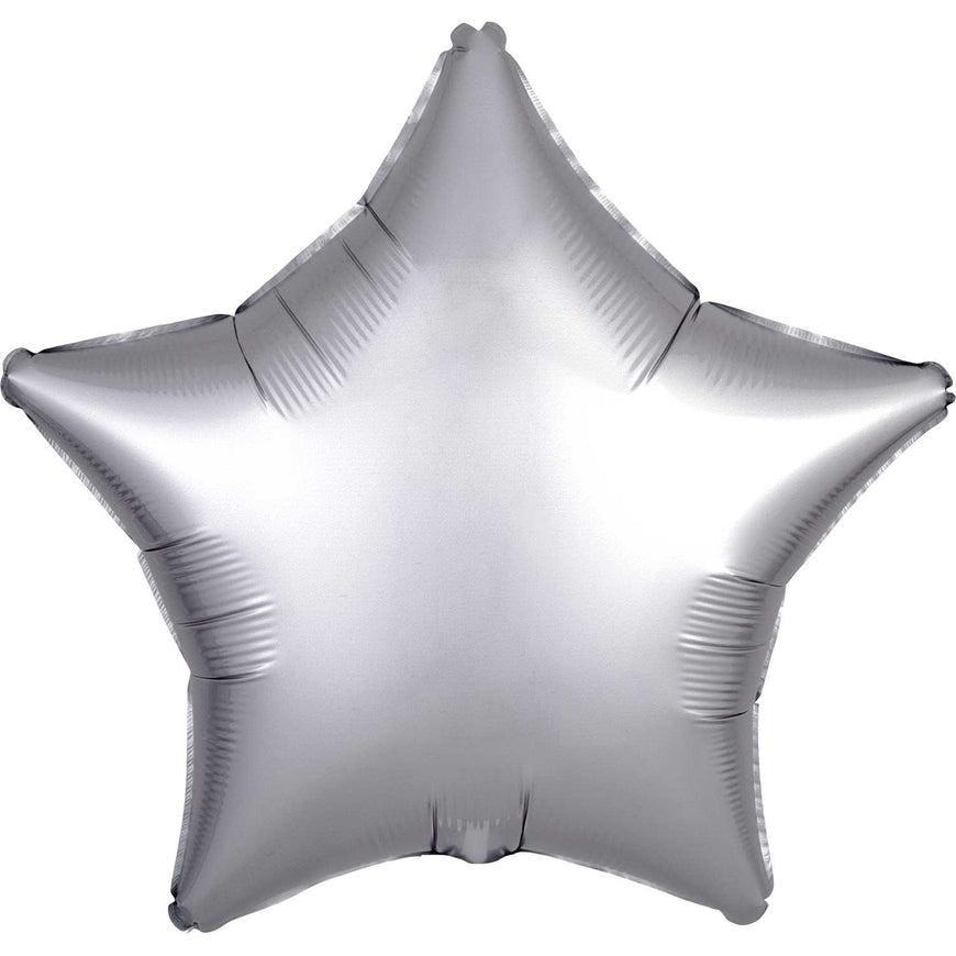 Rose Gold Satin Star Foil Balloon 48cm - Party Savers