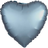 Bright Pink Satin Heart Foil Balloon 43cm - Party Savers